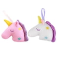 thumbnail image 1 of 2pcs Mesh Exfoliating Sponges Unicorn Bath Shower Ball Sponge (White, Pink), 1 of 8