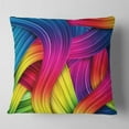 thumbnail image 2 of Designart 3D Rainbow Art - Abstract Throw Pillow - 18x18, 2 of 5