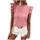 thumbnail image 1 of Tops Cortos para las Mujeres Manga de Herradura Impresa Manga Corta Cuello Redondo, Top de Moda para Primavera Verano Casual, 1 of 7