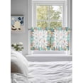 thumbnail image 3 of Beach Coastal 2 Panel Kitchen Curtains for Small Windows, Summer Coral Starfish Nautical Ocean Bathroom Tier Curtain, Short Window Treatment for Bedroom/Living Room 55"x24", 3 of 6