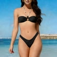 thumbnail image 1 of Trajes de baño para mujer, traje de baño de bikini de estilo dividido de color sólido informal y de moda para mujer con tirantes, trajes de baño para mujer, trajes de baño para mujer, traje de baño pa, 1 of 7
