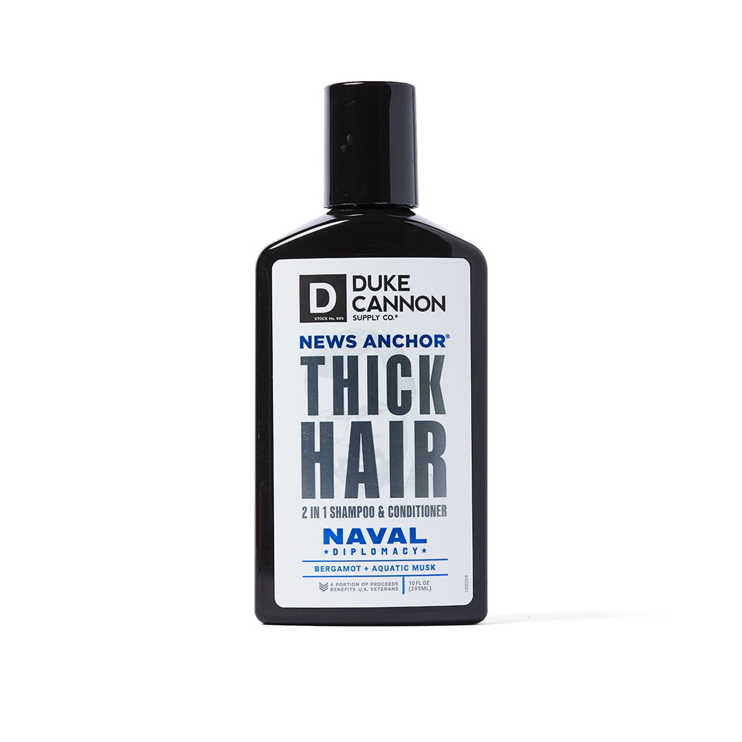 Duke Cannon 2-in-1 Shampoo and Conditioner Hair Wash, Naval Diplomacy, 14 fl oz
