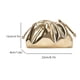 thumbnail image 2 of Bolso de mano para mujer bolso cruzado de PU suave bolso elegante fruncido (dorado), 2 of 9