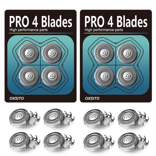 Cuchillas de repuesto OXSITO 8Pack Pro 4 Head para afeitadora Pitbulls
