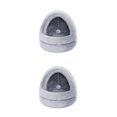 thumbnail image 1 of Greeniant Tienda de campaña para mascotas, cama para perros pequeños, cabaña con cojín extraíble, nido de gatito de felpa lavable, casa Gris 2piezas, 1 of 6