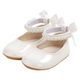 thumbnail image 5 of Yindaity Baby Girls Shoes Princess Dress Shoe Wedding Flats(White,11), 5 of 6