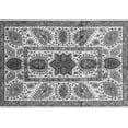 thumbnail image 1 of Ahgly Company Indoor Rectangle Abstract Gray Modern Area Rugs, 4' x 6', 1 of 4
