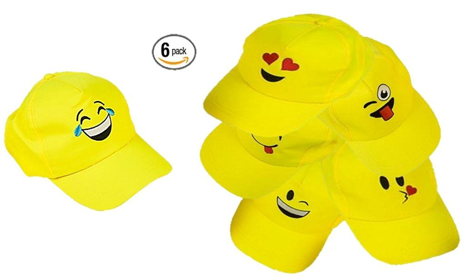 Play Kreative Play Kreative EMOJI Baseball Cap 6 Yellow Emoticon