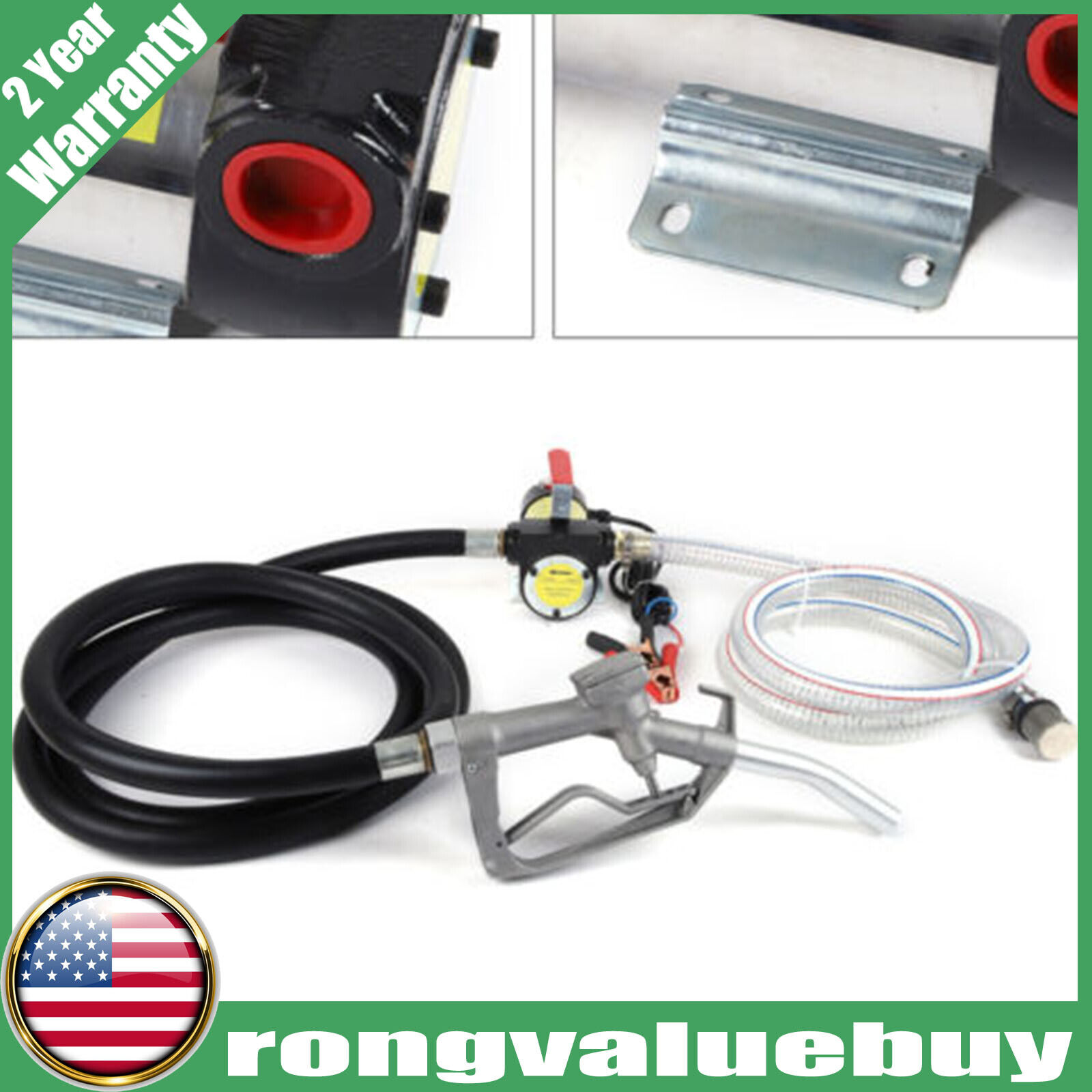 HiKaRiGuMi DC 12V Selfpriming Electric Fuel Transfer Pump Kerosene Oil