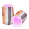 thumbnail image 7 of Yayeee Flameless Candles with Remote Flickering Battery Operated Multi Color Changing, Stripes and Circle, 7 of 7