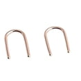 thumbnail image 3 of 14K Rose Gold Long Arc Smooth Wire Piercing Hook Earrings 18 Gauge Piercing Upside Down (14K Rose Gold Filled, Smooth Wire | 15mm), 3 of 3