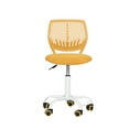 thumbnail image 6 of Homy Casa Adjustable Office Desk Chair, Upholstered Swivel Task Chair for Kids and Teens, Yellow, 6 of 9