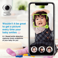 thumbnail image 5 of Invidyo FHD 1080p Pan and Tilt Video Baby Monitor - White, 5 of 8