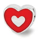 Perles de Réflexion QRS3481 Argent Sterling Émail Rouge Amour & Coeur Perle - Poli – image 1 sur 1