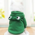 thumbnail image 3 of Pet Dog Hoodie Sweatshirt,Cute Frog Shape Warm Jacket Pet Cold Weather Clothes Outfit Outerwear for Cats Puppy Small Medium Dogs, 3 of 7
