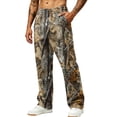 thumbnail image 2 of Joggers for Men Camo Baggy Sweatpants Elastic Waist Open Bottom Casual Athletic Workout Pants with Pockets, 2 of 6