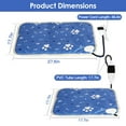 thumbnail image 5 of Pet Heating Pad, Electric Dog Cat Heating Pad Waterproof with 86-141℉ Adjustable Temperature 0-12 Timer Digital Display Chewing Resistant, Blue L, 5 of 16