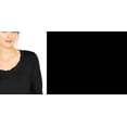 thumbnail image 2 of Maison Jules Women's Scoop-Neck T-Shirt Black Size Small, 2 of 3