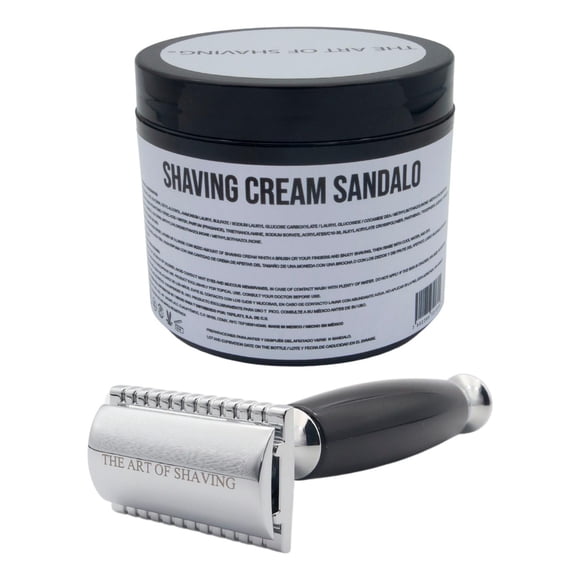 The Art Of Shaving Kit Crema De Afeitado Sandalo Rastrillo amarillo 1