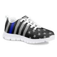 thumbnail image 2 of Pzuqiu American Flag Print Child Sneakers Breathable Lightweight Running Kids Shoes for Girls Boys Walking Sports School Size 2, 2 of 3