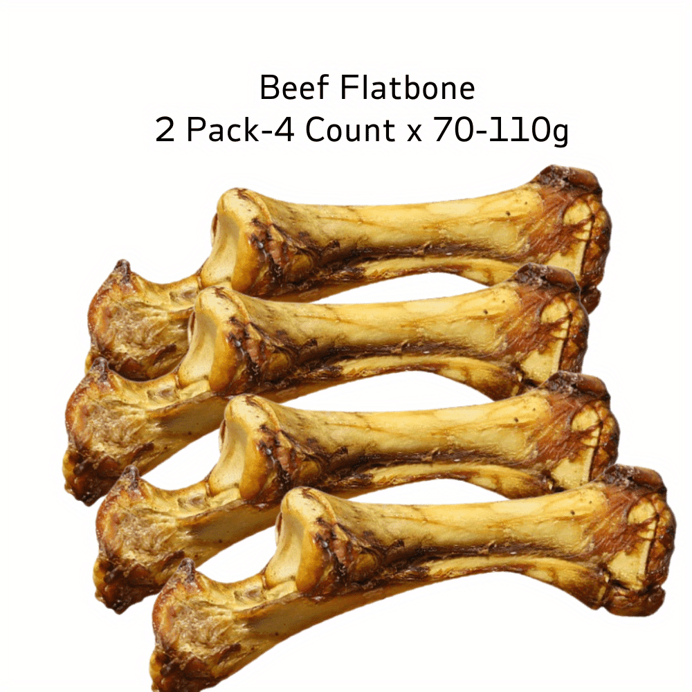 Beef Flatbone, Natural Ingredients, Natural Dog Treats, Healthy, Easily Digestible, Dog Chews Long Lasting, And High Protein, Low Fat, Perfect Training Reward Snack For Small, Medium and Large Dogs