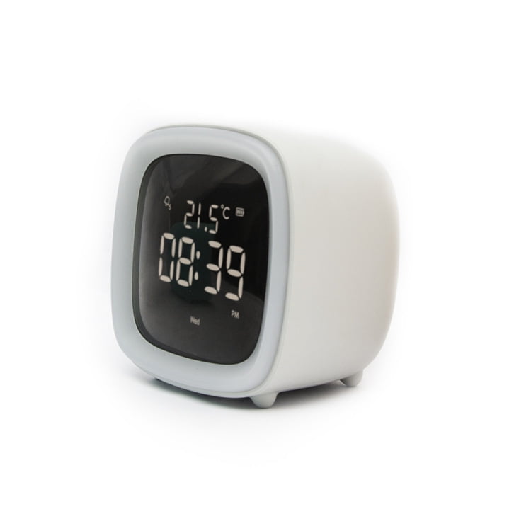 Yesfashion Kids Alarm Clock Cute Tv Night Light Alarm Clock For