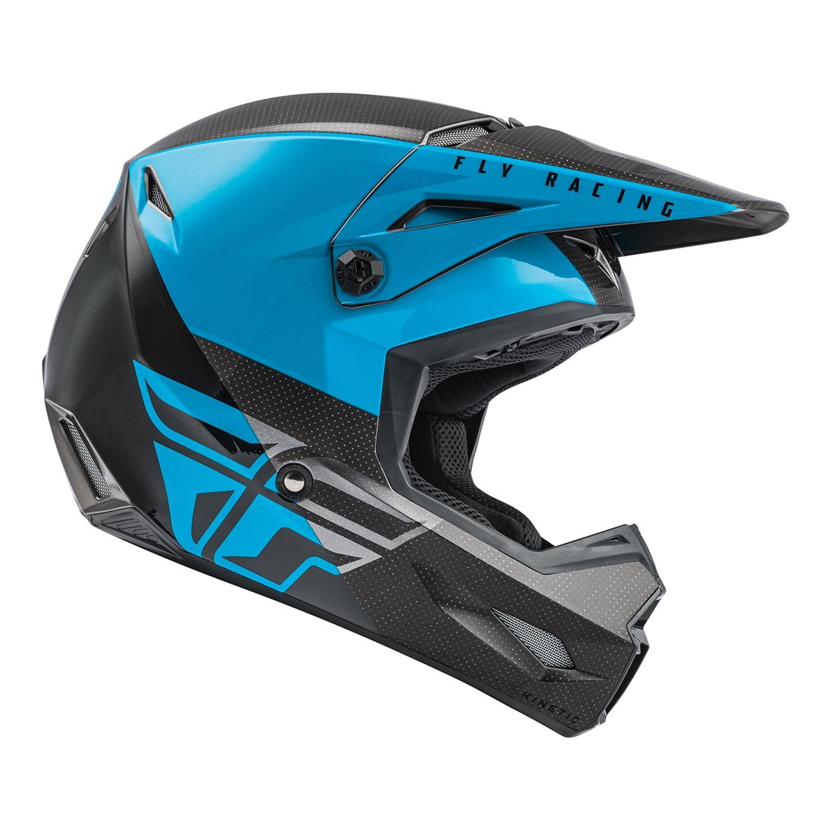 Large Fly Racing 2021 Kinetic Helmet Black/White Straight Edge Large Fly Racing 2021 Kinetic Helmet Black/White Straight Edge