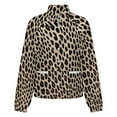 thumbnail image 5 of Jackets for Women Winter Coat Jackets Flannel Stand Collar Jacket(Leopard Print Pattern,Size:S-4XL), 5 of 7