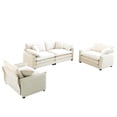 thumbnail image 4 of Miekor Luxurious and Sophisticated Sofa Set with Soft Cushions and Pillows, Sofa Set for Living Rooms and Clubs as well as Home Theaters, Consisting of Two Single Sofas and a 2-Seaters Sofas in B 0678, 4 of 16