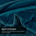 thumbnail image 6 of JML Sherpa Fleece Bed Blankets, Teal Thick Warm Borrego Cal King Blanket for Bed, 87"x95", 6 of 7