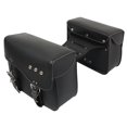 thumbnail image 1 of Par Motocicleta Alforja Lateral Herramienta Bolsas Ajustable Hebillas Negro, 1 of 10