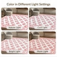 thumbnail image 7 of ODIKA 2'x3' Washable Accent Rug Pet Friendly, Bedside Mat Scattered Rosebuds Delicate Ribbon Border Shack Dainty Pink Refined for Bedroom, Nursery, RV, 7 of 7