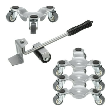 Uxcell Furniture Mover Dolly Triangle 3 Wheels Movers Dolly for Moving with Lifter