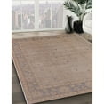 thumbnail image 3 of Ahgly Company Machine Washable Indoor Rectangle Industrial Modern Dark Almond Brown Area Rugs, 5' x 8', 3 of 7