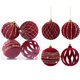 thumbnail image 4 of 4 bolas navideñas de color rojo vino de 8 cm para colgar en el árbol de Navidad, decoración de Año Nuevo para el hogar, 4 of 5