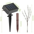 thumbnail image 4 of SOLAREK 3PCS Tree Branch Leaf Shape Solar Powered Garden Lights IP65 Waterproof Decorative Lamps for Outdoor Garden Lawn Patio, White, 4 of 6