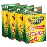 Crayola Classic Color Pack Crayons, 24 Count, (Pack of 4)