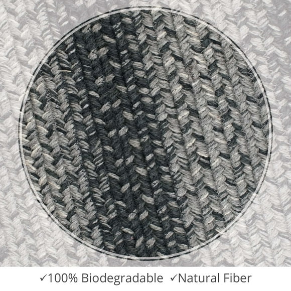 Homespice Decor 10" x 10" Sample Flint Hill Jute Braided Rugs