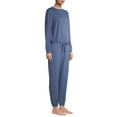 thumbnail image 3 of Lissome Women's and Women's Plus L/S French Terry 2-Piece PJ Set, 3 of 6