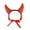 Red, variant on Nnndbs Halloween Pet Horn Headband for Cats and Small Dogs, Adjustable Red Devil Horn Headdress, Funny Pet Costume Accessory for Halloween Party