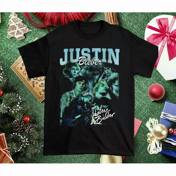 Justin Bieber Signature Black Full Size Shirt Gift For Fan