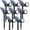 Cool White, variant on Solar Lights Outdoor, 8 Pack, 4 Modes, 180° Adjustable Waterproof Landscape Spotlights for Flag, Pathway, Yard, Garden, Driveway - Cool White