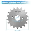 thumbnail image 3 of Unique Bargains 420 Style 18T Teeth 20mm ID Motorcycle Front Engine Sprocket Set for 50cc 70cc 110cc 125cc Motorcycle, 3 of 6