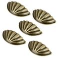 thumbnail image 4 of Mango de tracción de la forma de la carcasa de metal de 5pcs que se usa for el cajón del vestidor del gabinete (Bronce) - 2.9''x1.3 '', 4 of 7