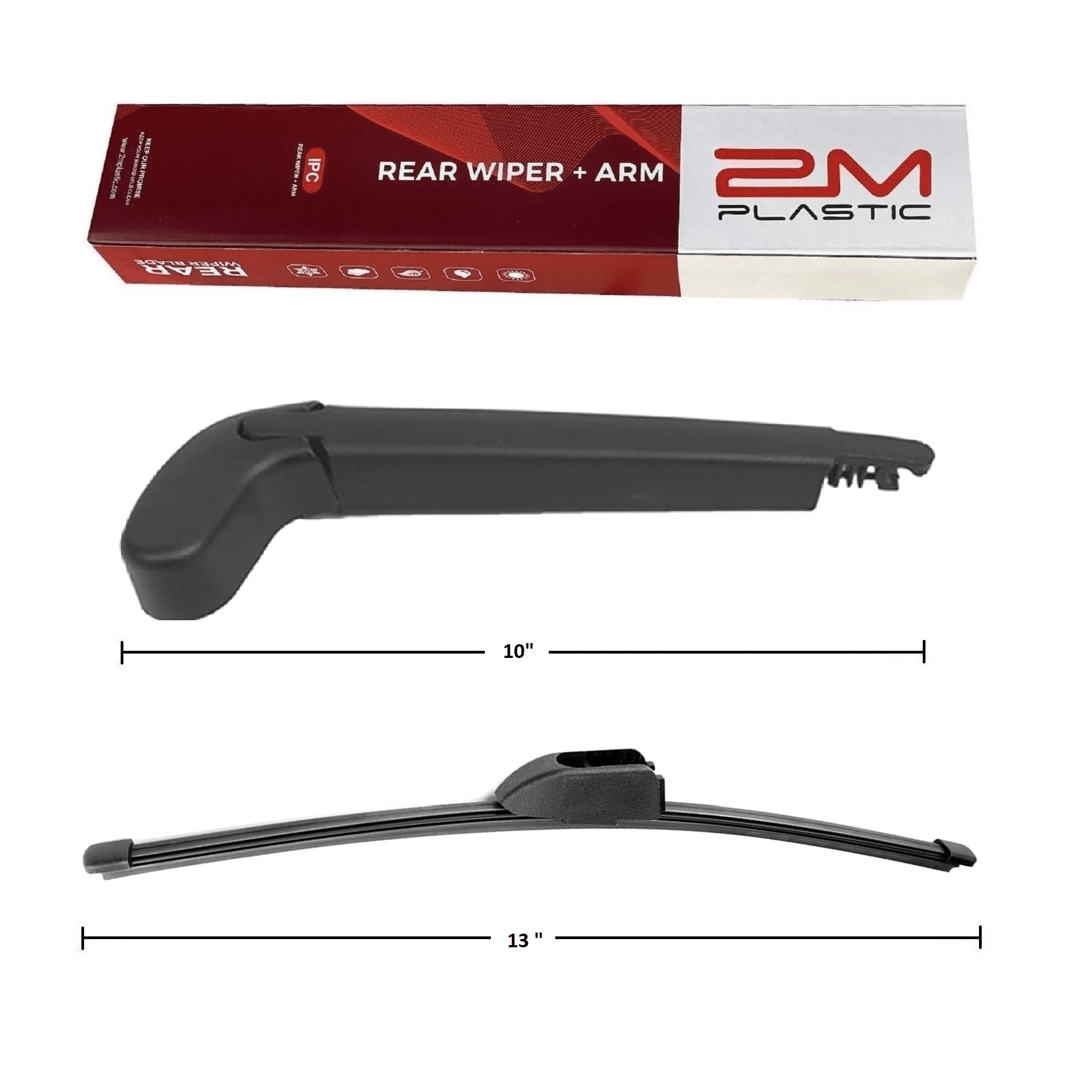 Rear Wiper Arm & Blade For Jaguar FPace 2017 2022 13" 10"