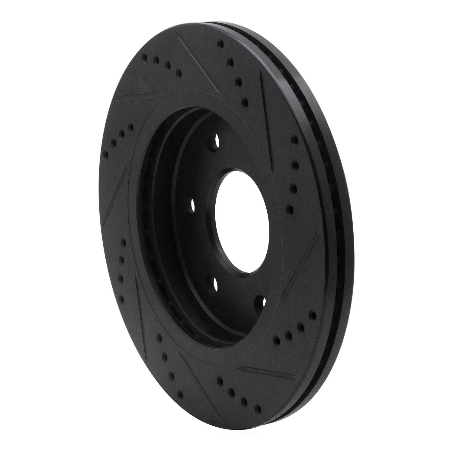 Dynamic Friction Company 633-67096L DFC Brake Rotor - Drilled And Slotted - Black
