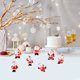 thumbnail image 5 of Wmhnj Set de 7 mini figuras de resina de Pap Noel para decoraciones navideñas DIY, adornos navideños de base plana para bolas de nieve y exhibiciones festivas., 5 of 9