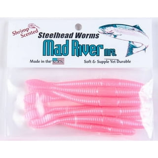 Salmon Soft Baits, Steelhead Worms - Pink Worm Steelhead - Artificial  Salmon Egg Clusters