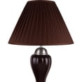 thumbnail image 4 of 27" Tall Ceramic Table Lamp, Urn-Shaped w/ Silver and Espresso finish, Shade, 4 of 5