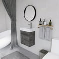 thumbnail image 6 of Holaki 18" Floating Bathroom Vanity with Sink and Soft Close Door, for Small Powder Room, Gray, 6 of 8